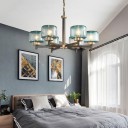 Loft Industry Modern - Elis2 Blue Chandelier